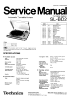 Technics - SLBD-2 - Service manual 
